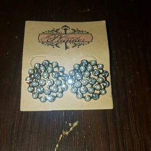 Pearl and Diamond Earrings